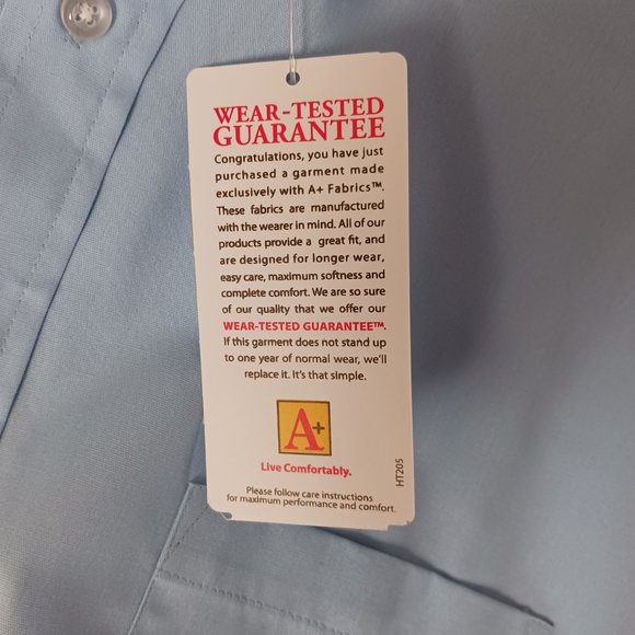 Railroad MBCR Mass Bay Commuter Rail Short Sleeve Shirt Mens Blue Poplin NWT L - Picture 4 of 6